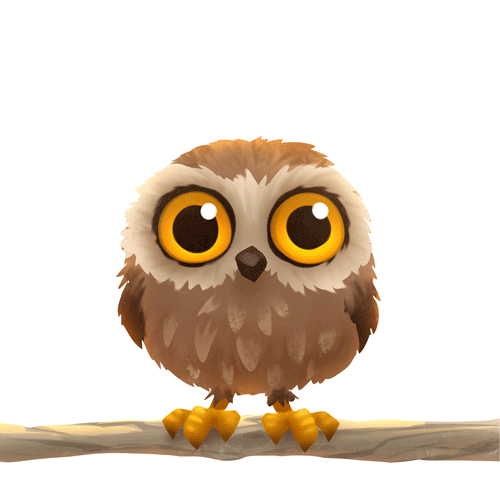 Birthday Owl : Funny Animated Happy Birthday Owl