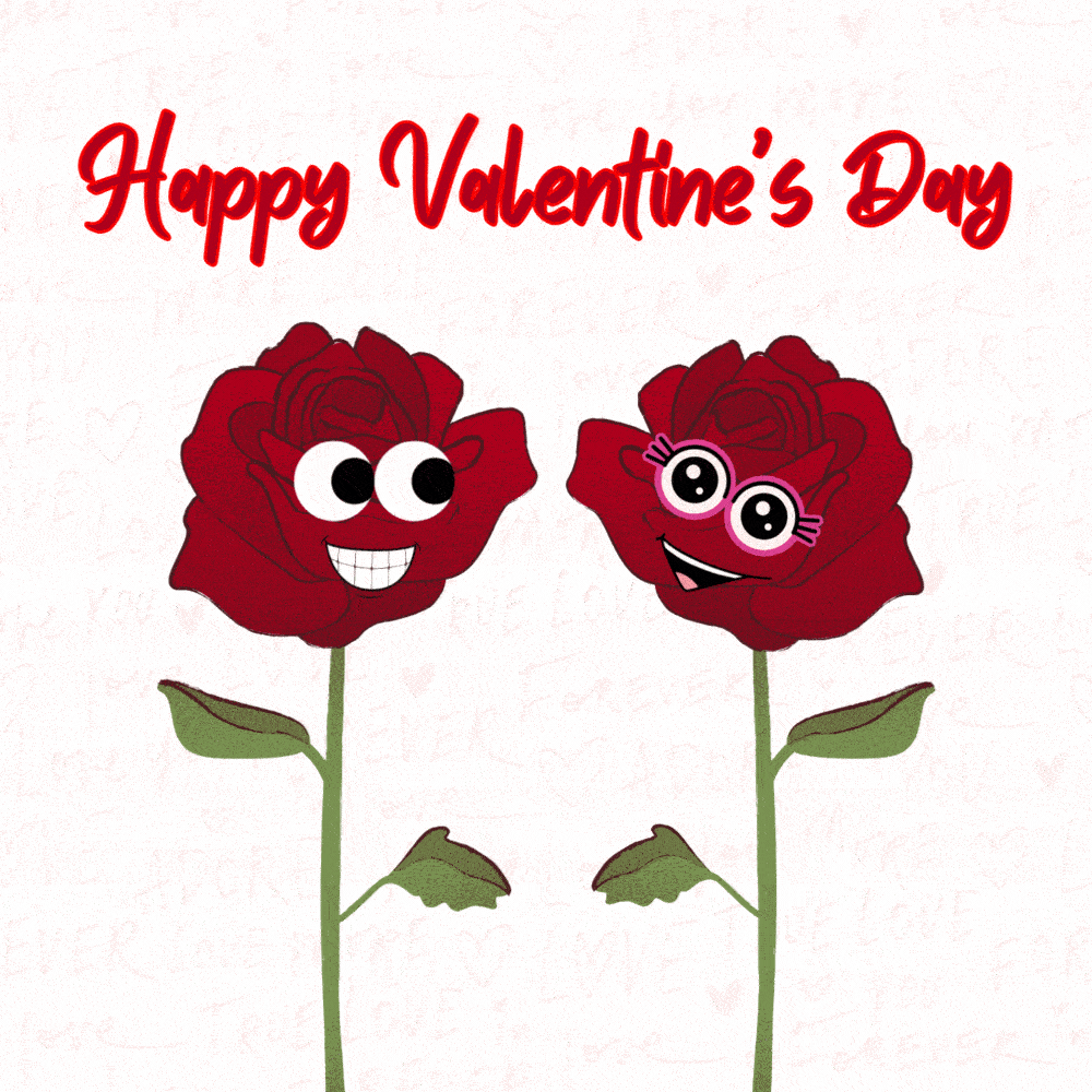 Love Blossoms Two Roses