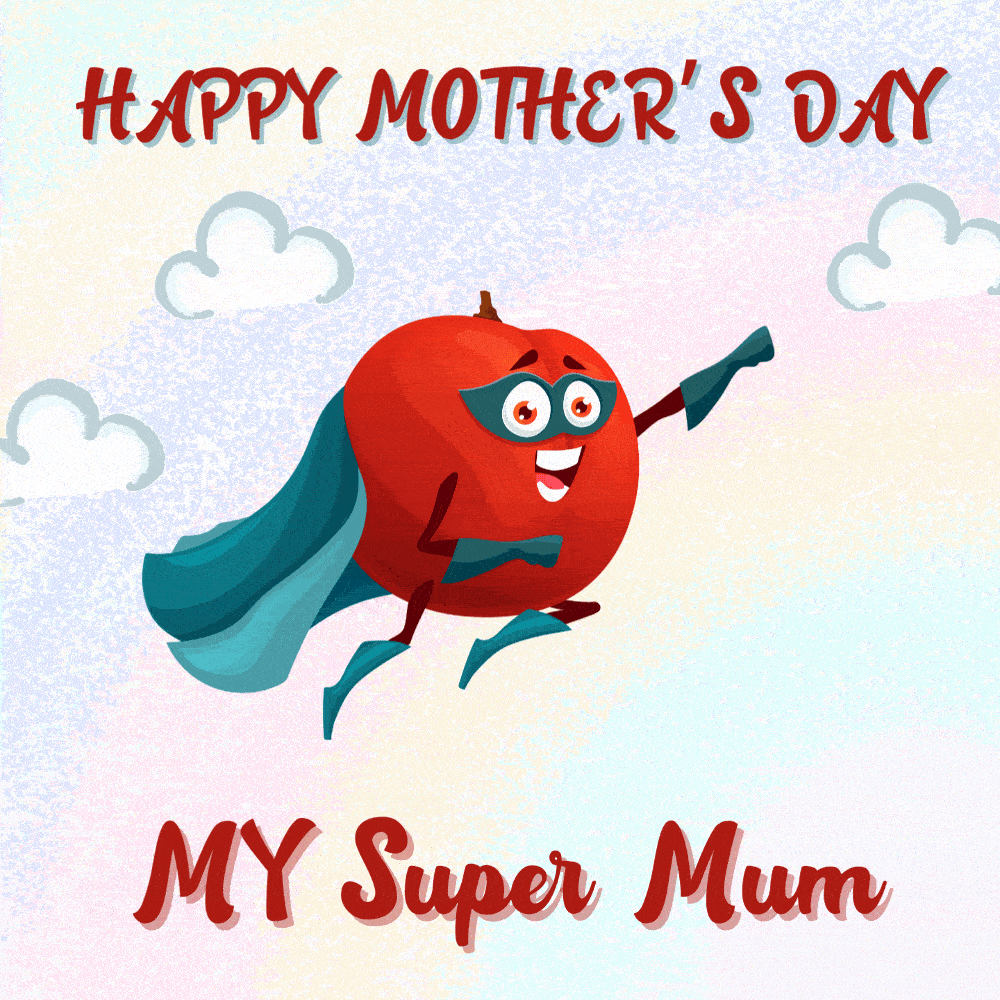 Funny Animated Mother’s Day eCard – Super Mum