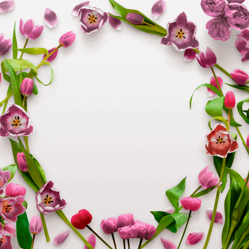 Spring eCard Beautiful Tulips Flowers