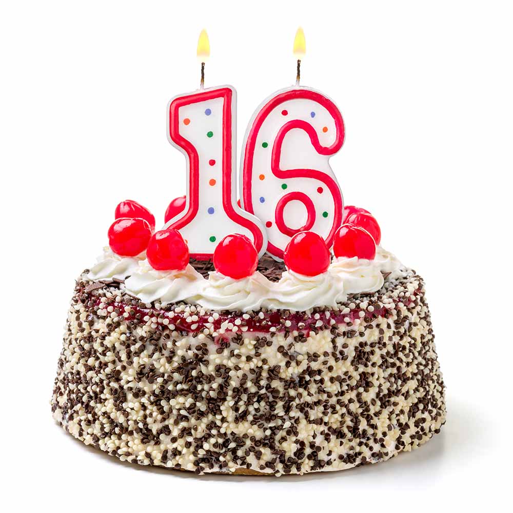 Happy 16th birthday eCard ! Getting older !