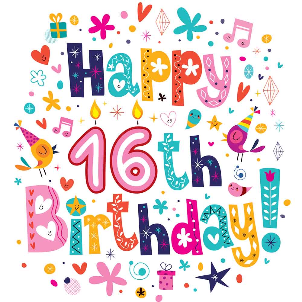 16th Birthday Celebration eCard! Hurray!