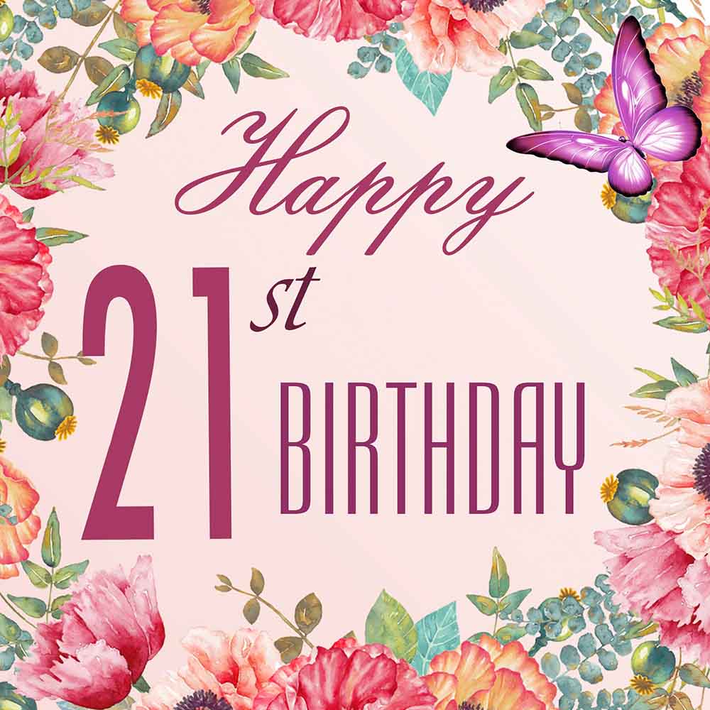 21st Birthday Wreath of Flowers