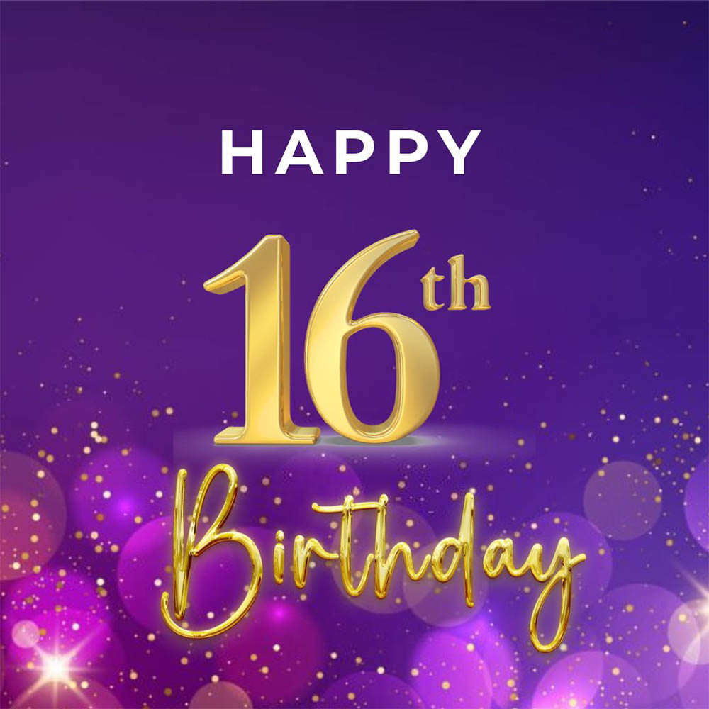 16th Birthday Greeting eCard