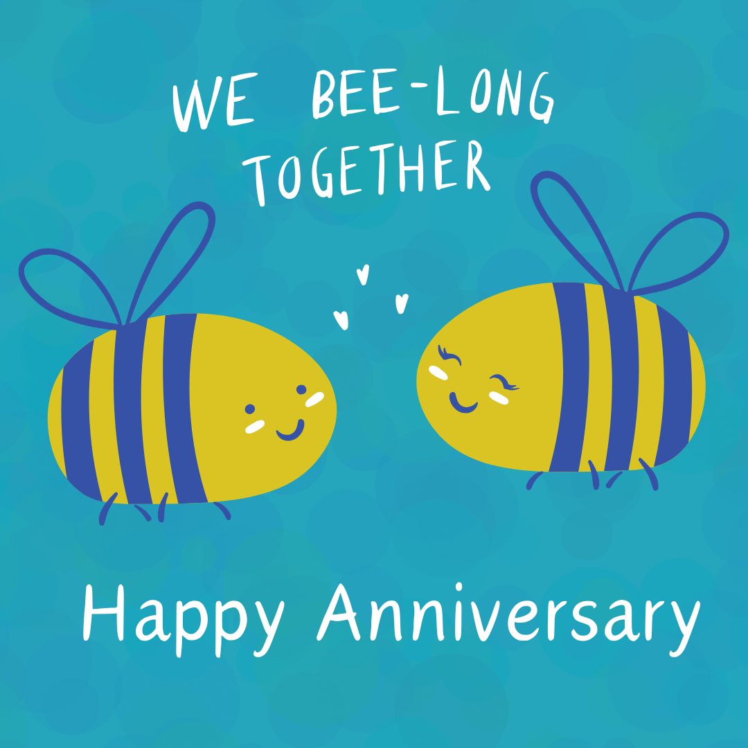 Adorable Bee-Themed Anniversary eCard