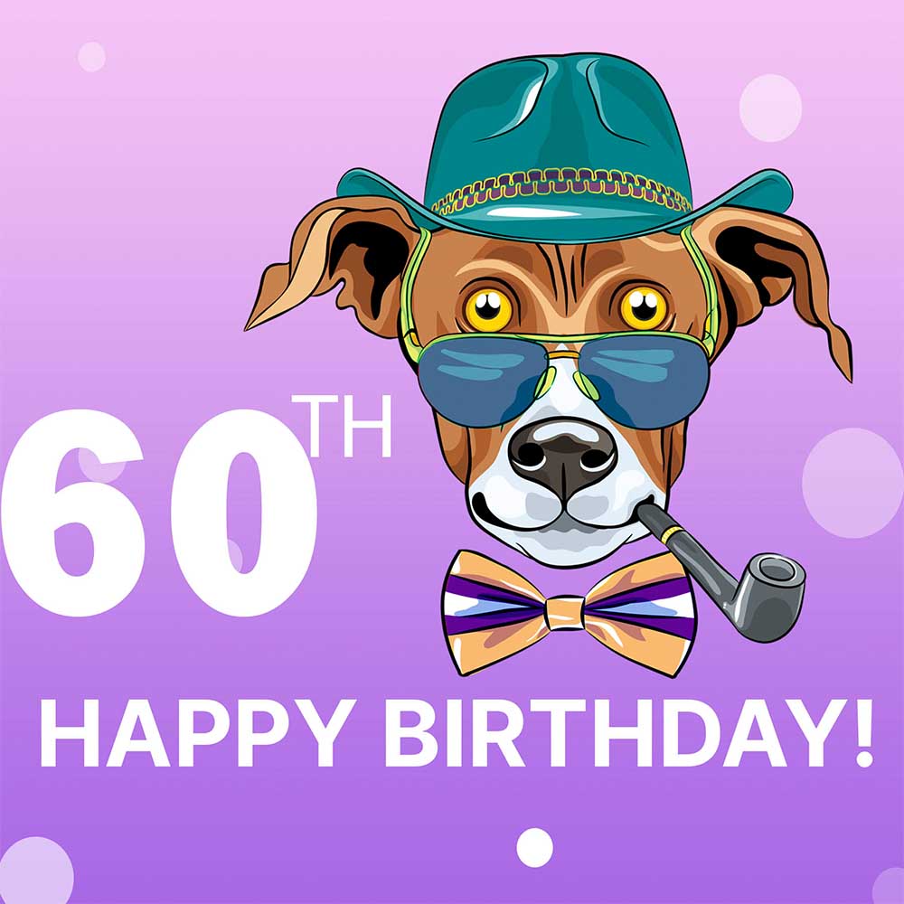 Adorable Man 60th Birthday eCard