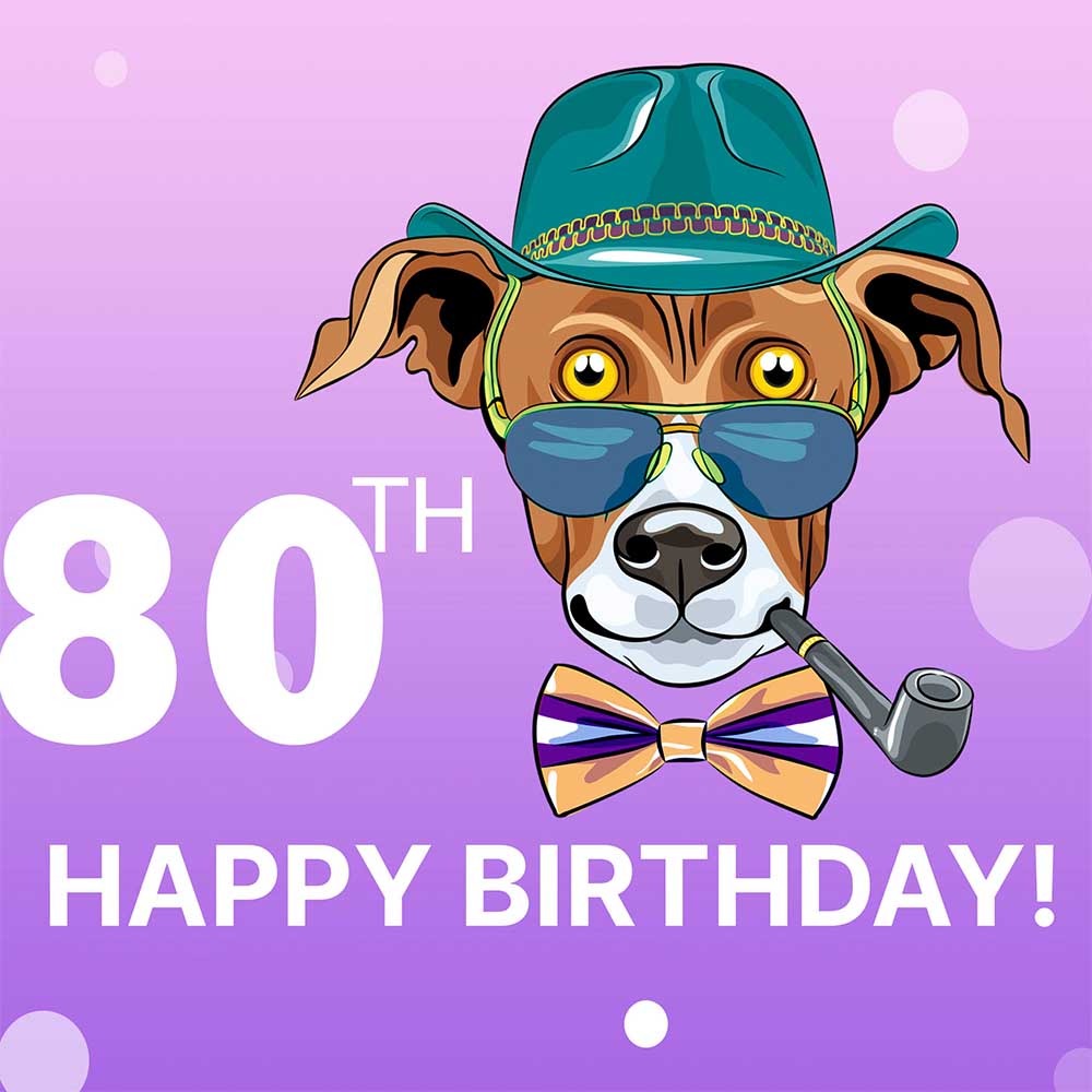 Adorable 80th Birthday eCard
