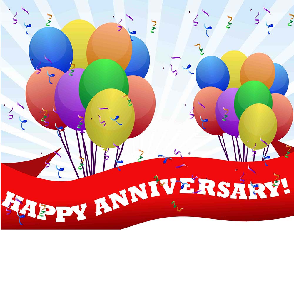 Happy Anniversary Balloons eCard