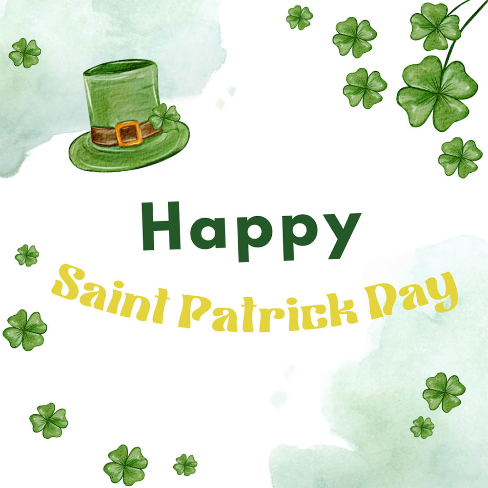 Artistic St Patrick Day eCard