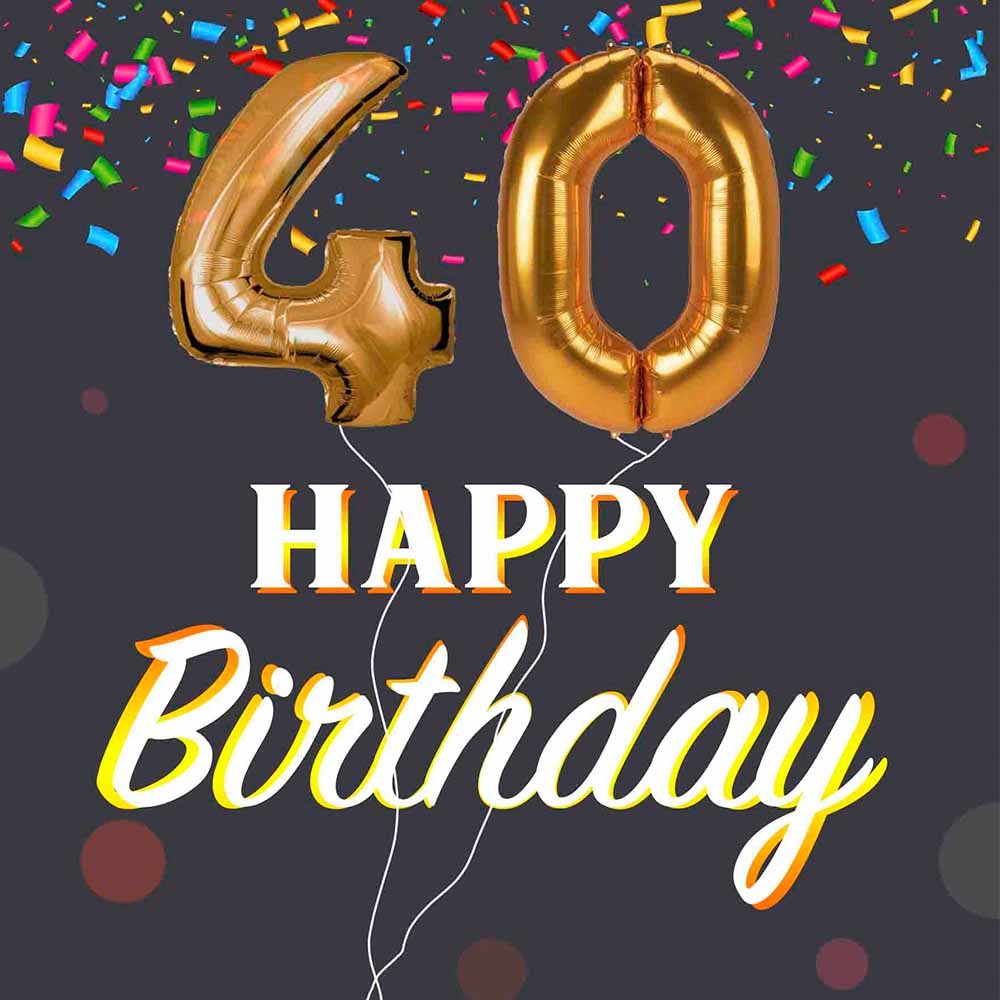 Blessed 40 Birthday eCard