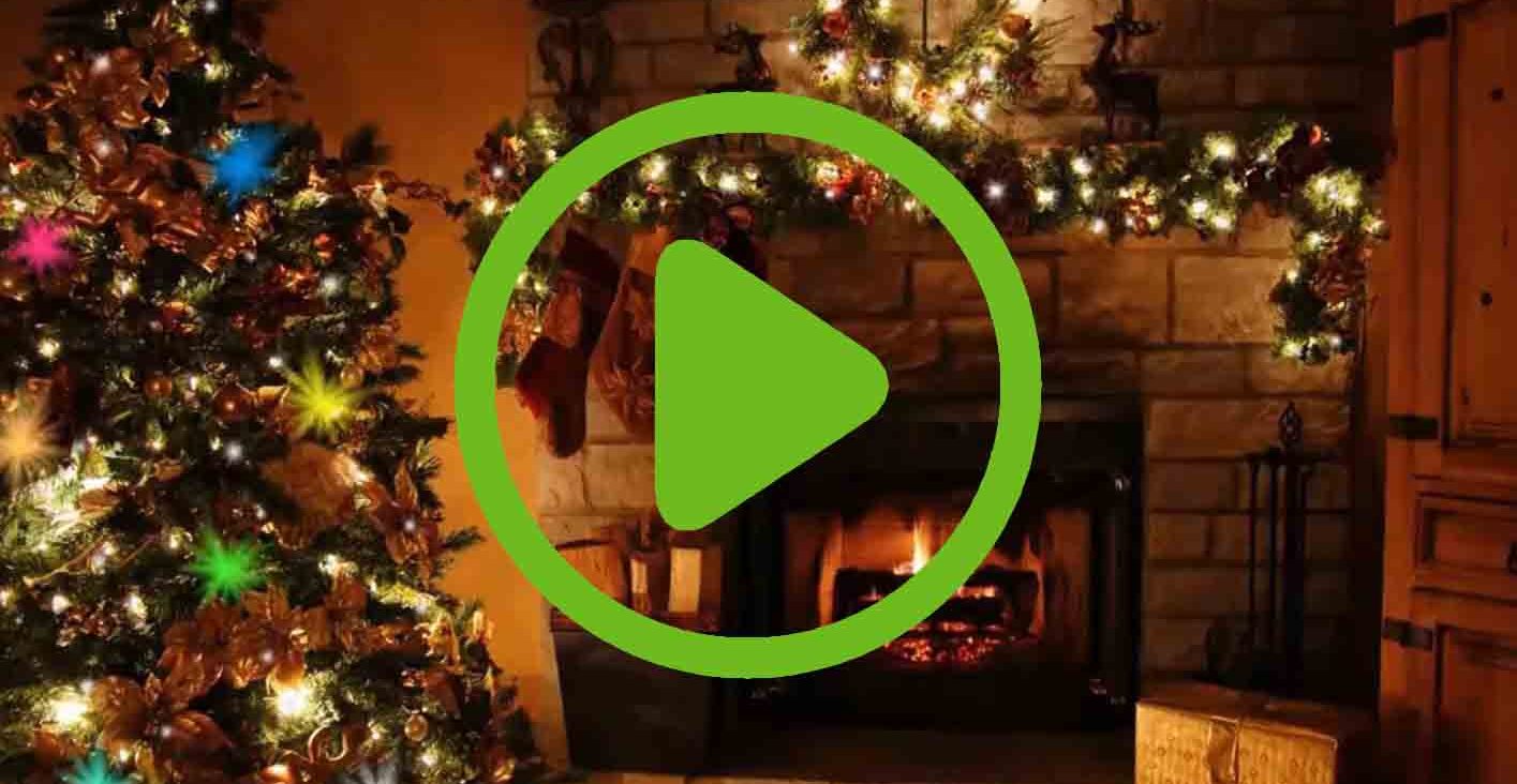 : Merry Christmas animated video ecard with soft, relaxing music
