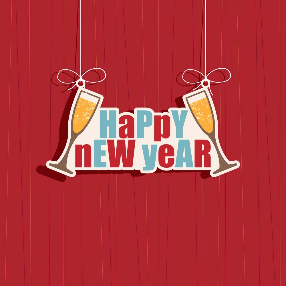 Cheers new year eCard