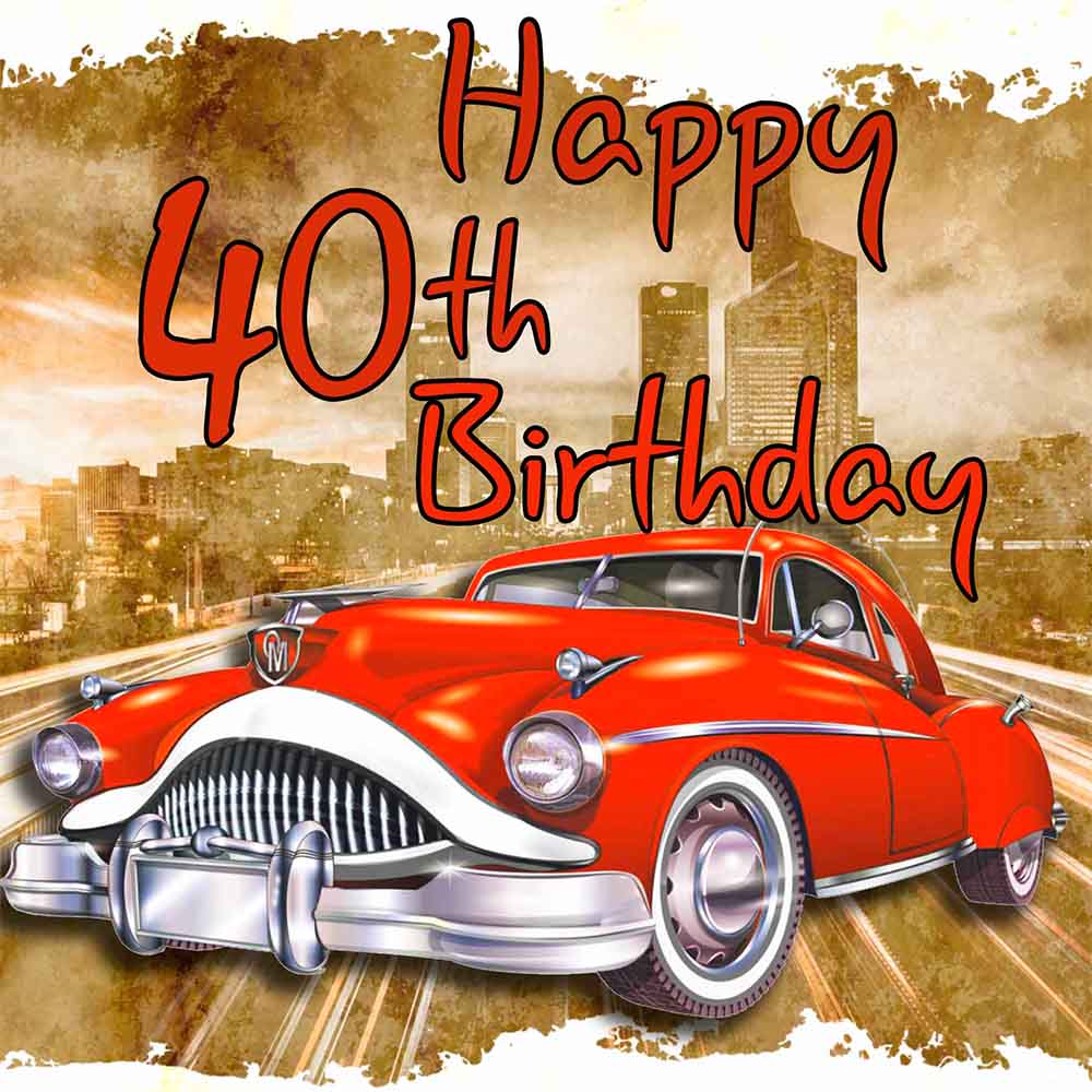 Classic 40th Birthday eCard