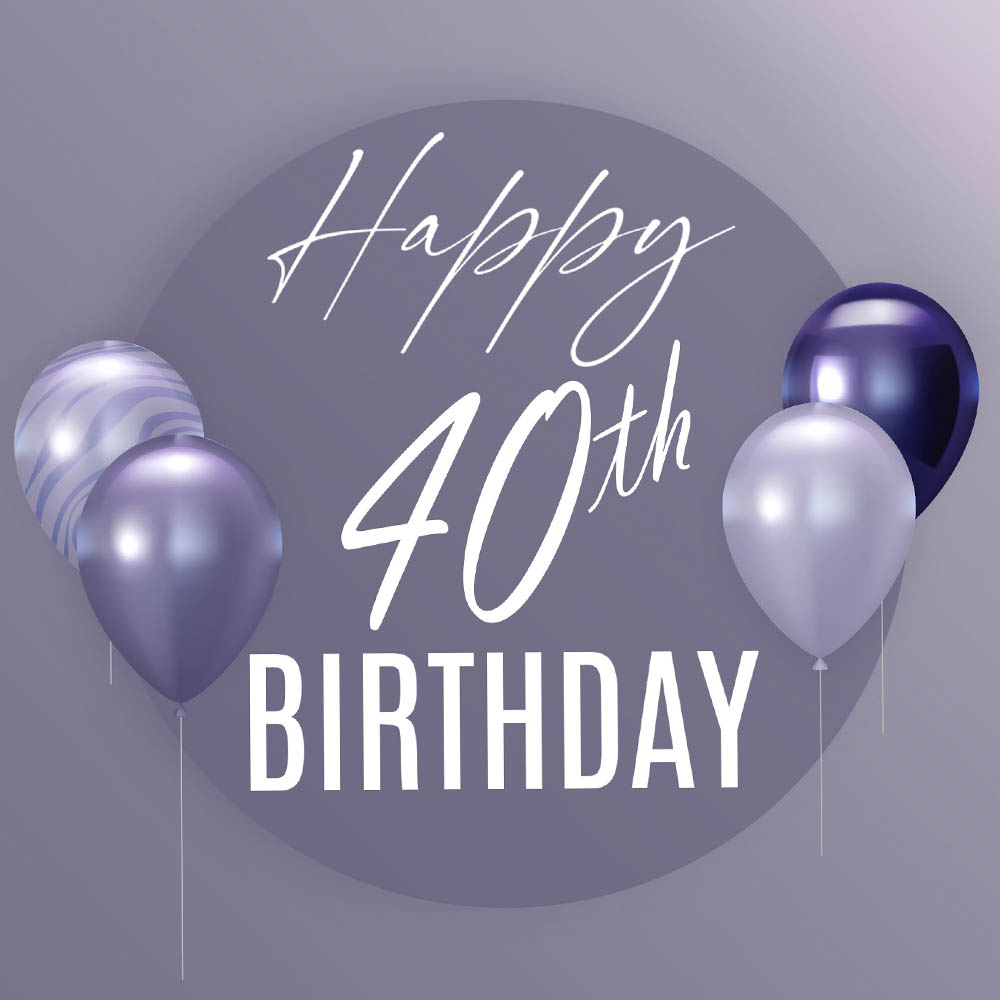 Cool 40th Birthday eCard