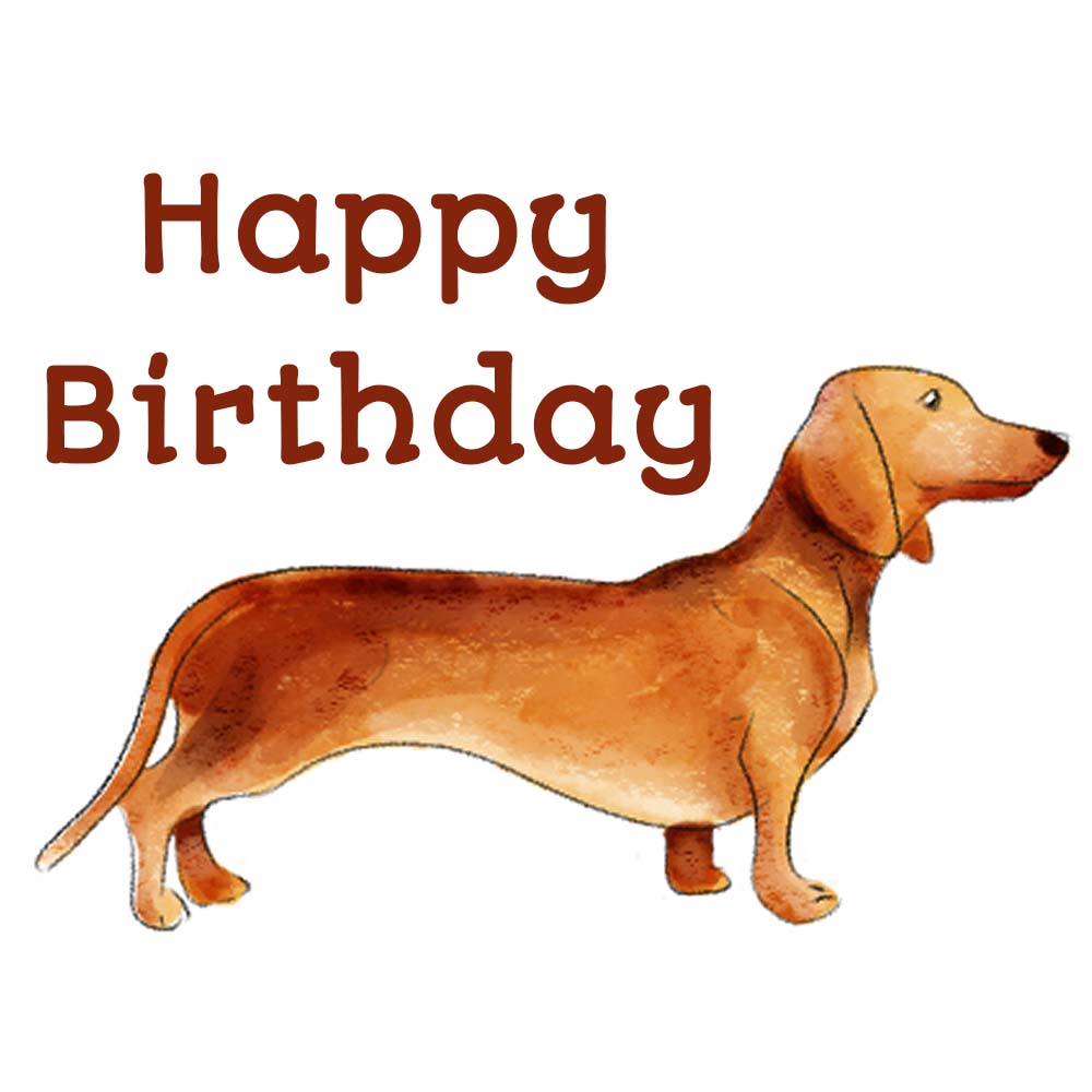 Dachshund Dog eCard – Happy Birthday