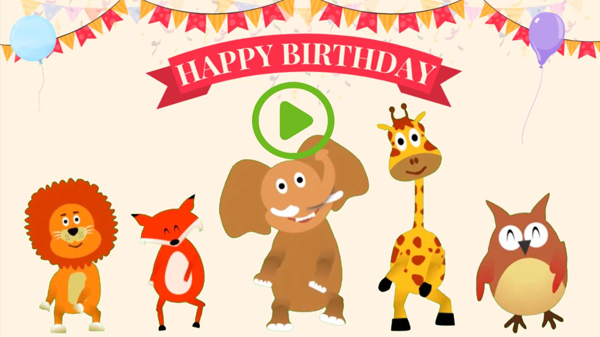 Different Animal Dancing Funny Birthday eCard