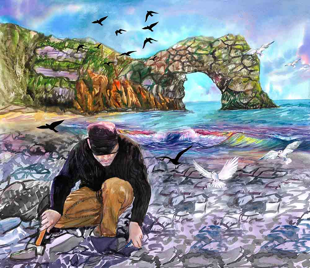 Fossil hunting jurassic coast