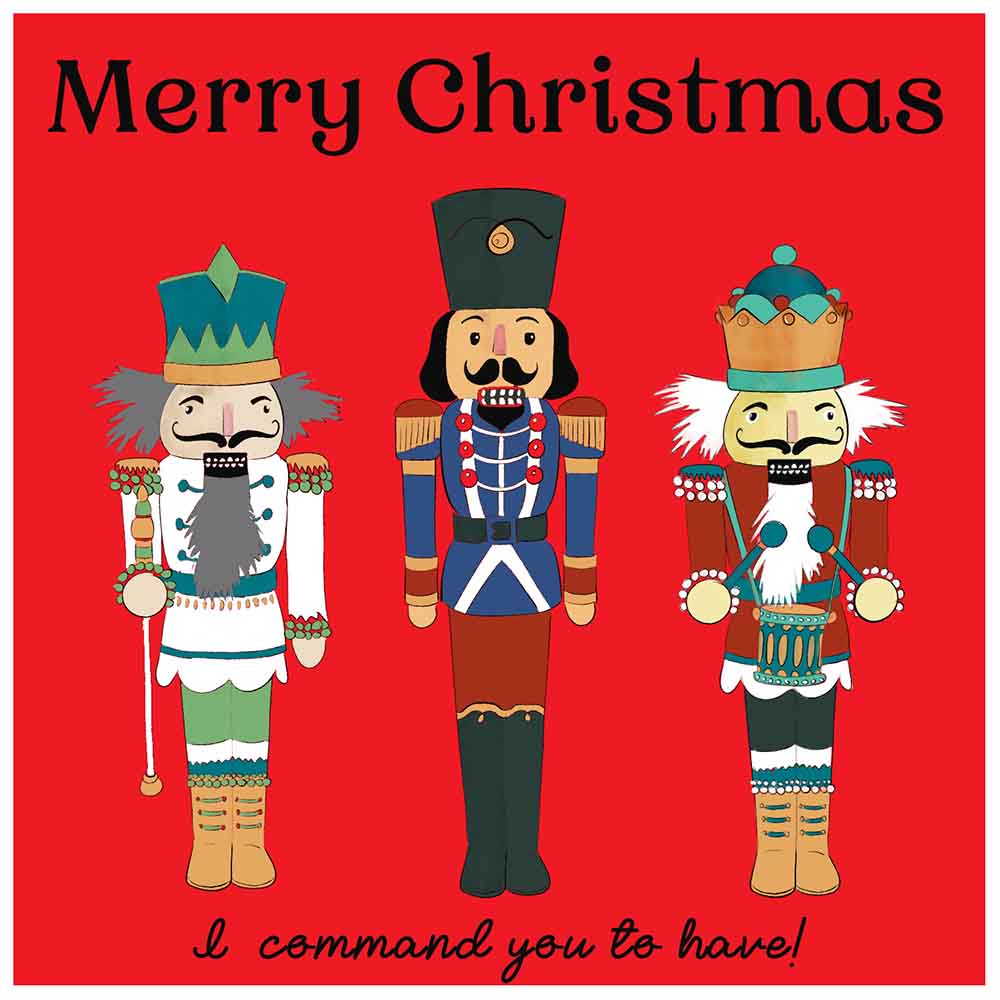 German Nutcrackers Merry Christmas ecard