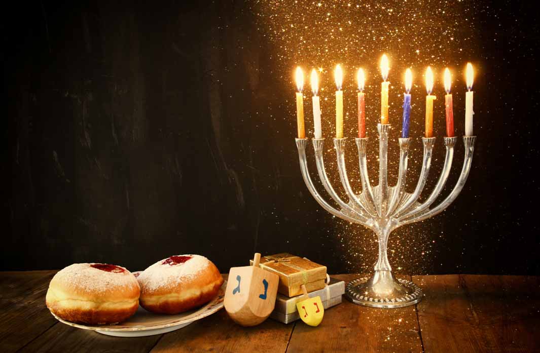 Happy Hanukkah – Multi Coloured Candles