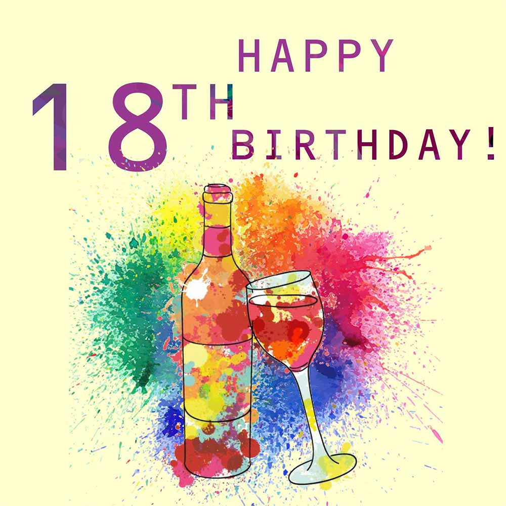 Happy 18th Artistic eCard