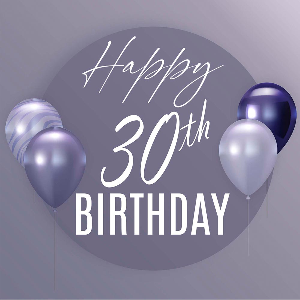 Happy 30th Birthday Balloons