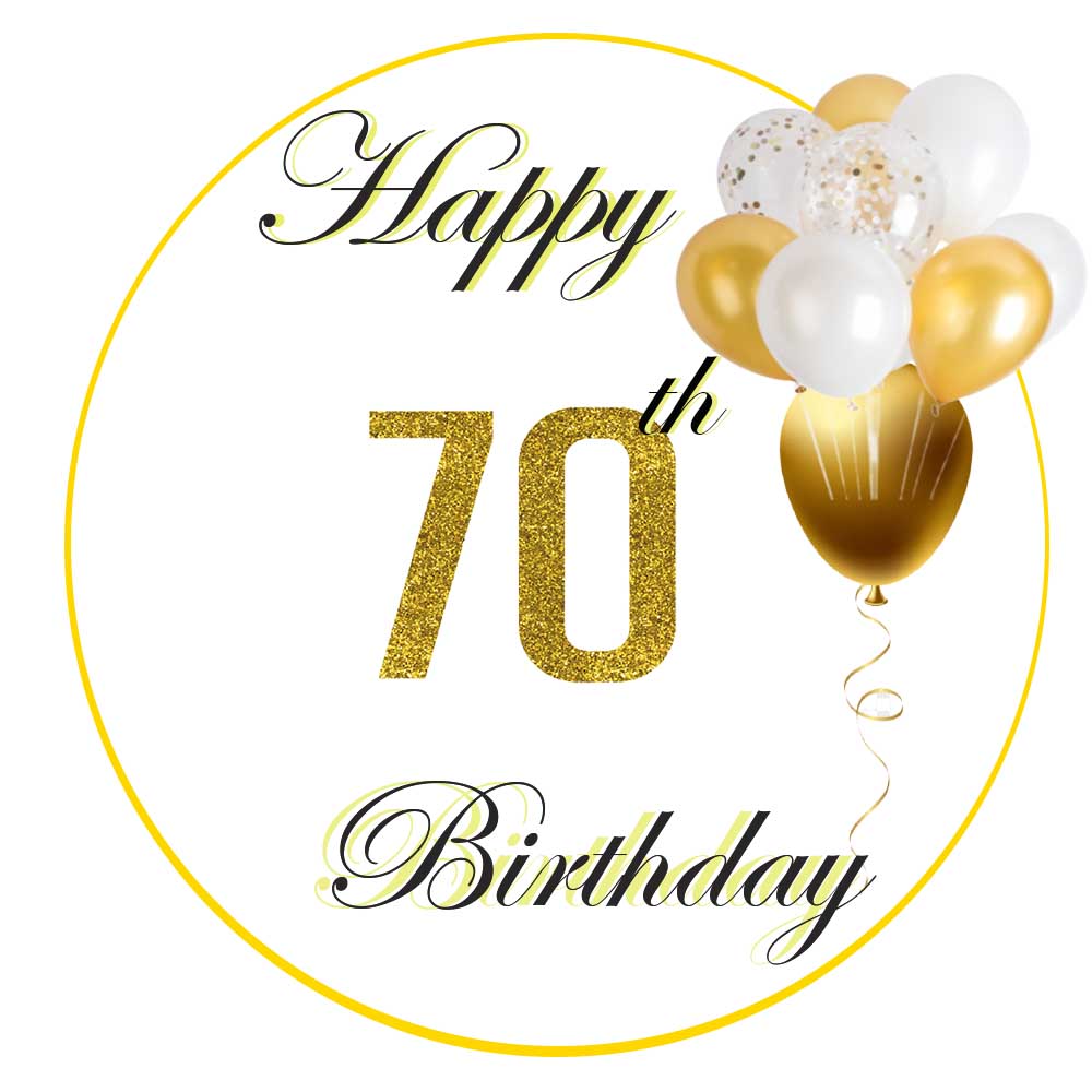 Happy 70th Birthday Golden eCard
