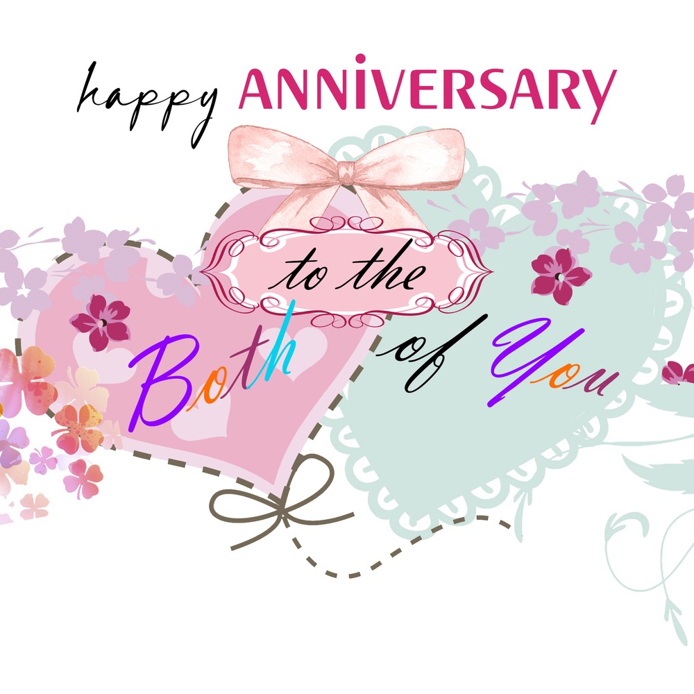 Happy Anniversary To Both Of You eCard