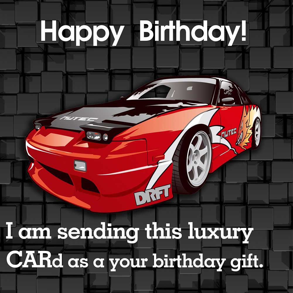 Happy Birthday Luxury Car Present