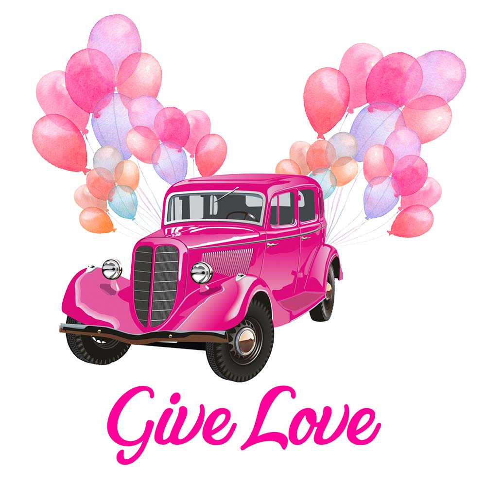 Happy Birthday Pink Car
