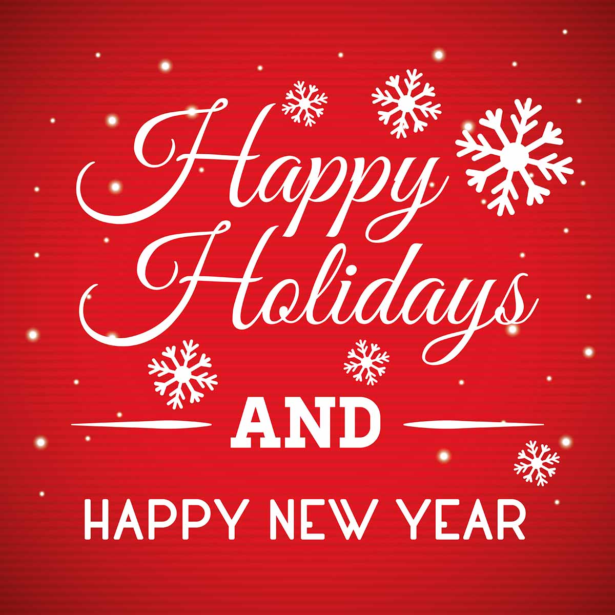 Happy Holidays and a Happy New Year