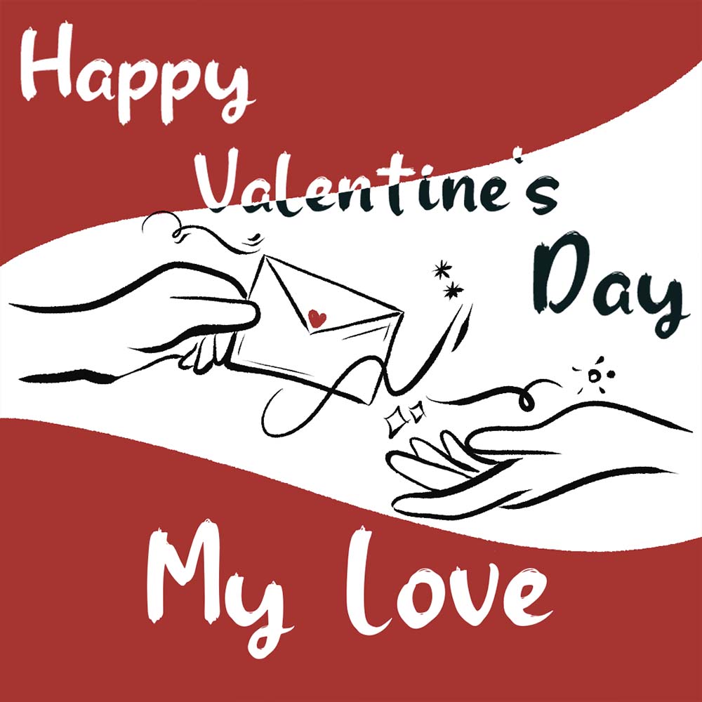 Classy Classic Valentines Greeting eCard Happy valentine’s Day