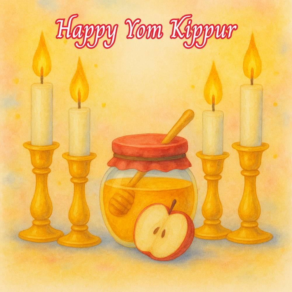 Happy Yom Kippur Honey Apple eCard