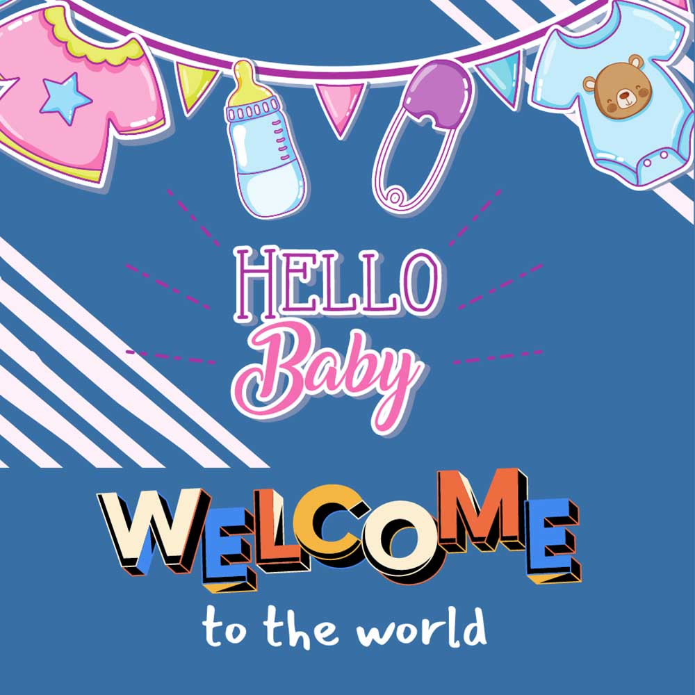 Hello baby announcement eCard