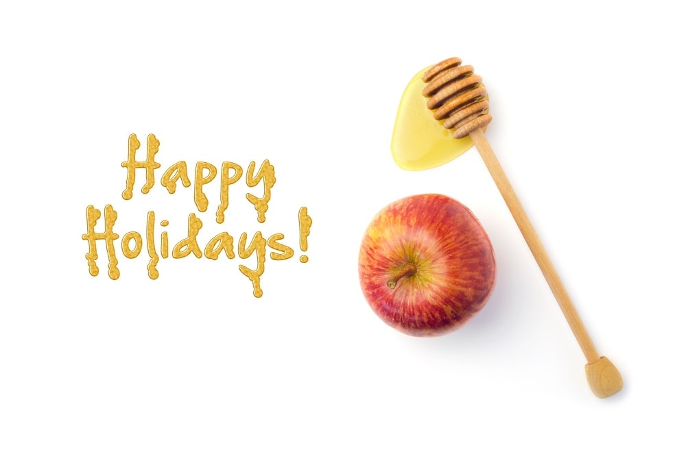 Jewish New Year holiday greeting card