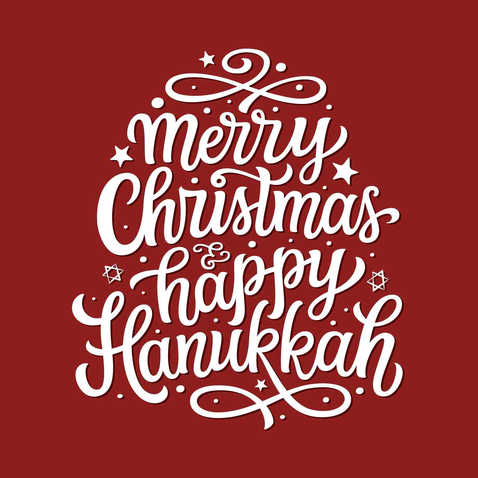 Merry Christmas Happy Hanukkah Online Greeting Card