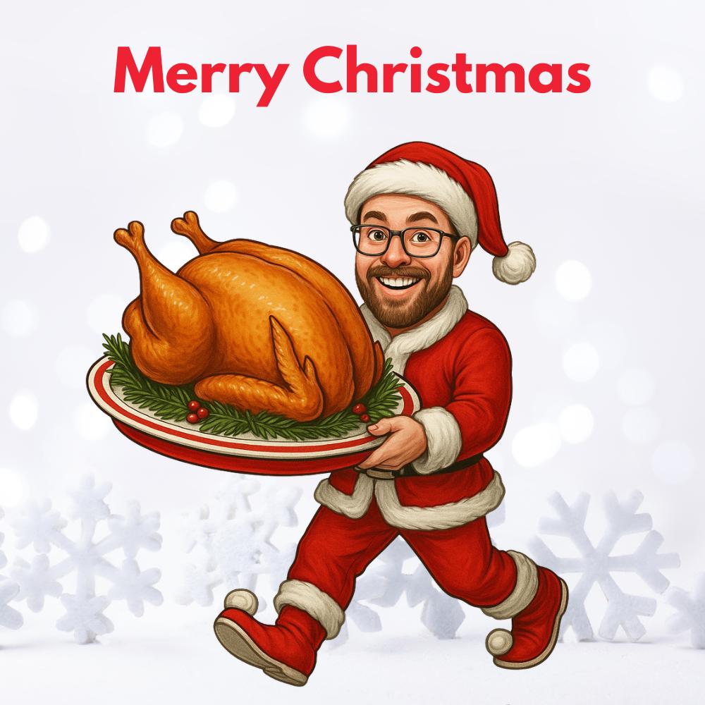 Massive Turkey Merry Christmas Charity eCard