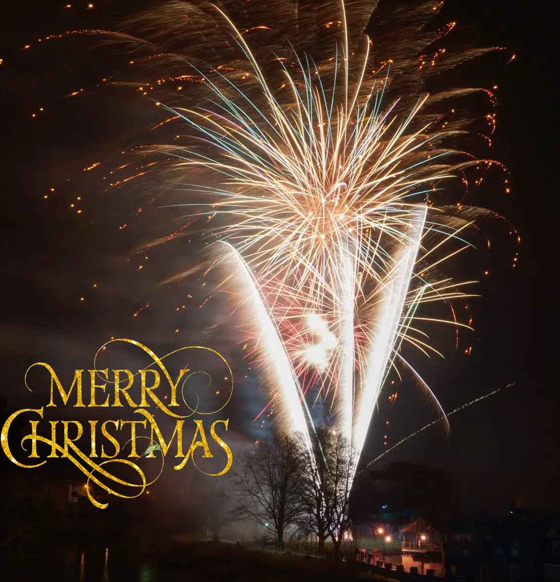 Merry Christmas Greetings – Hereford Left Bank Firework