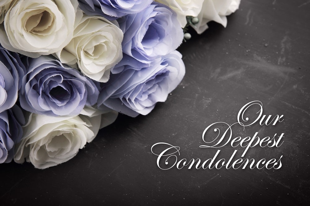 Our deepest condolences