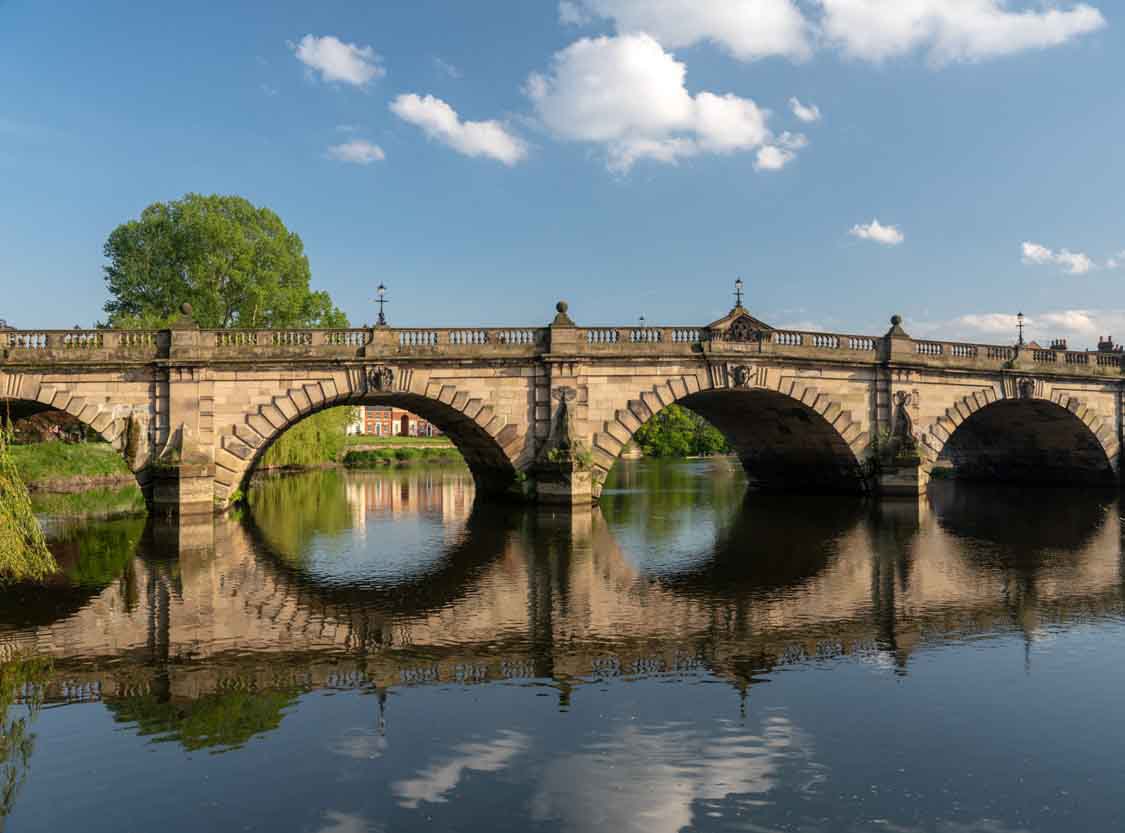 River Severn Bridge in Shrewsbury