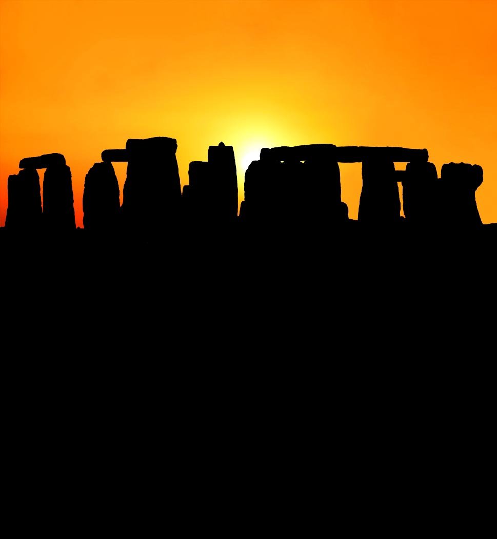 Winter Solstice Charity eCard – Sunrise at Stonehenge Silhouette