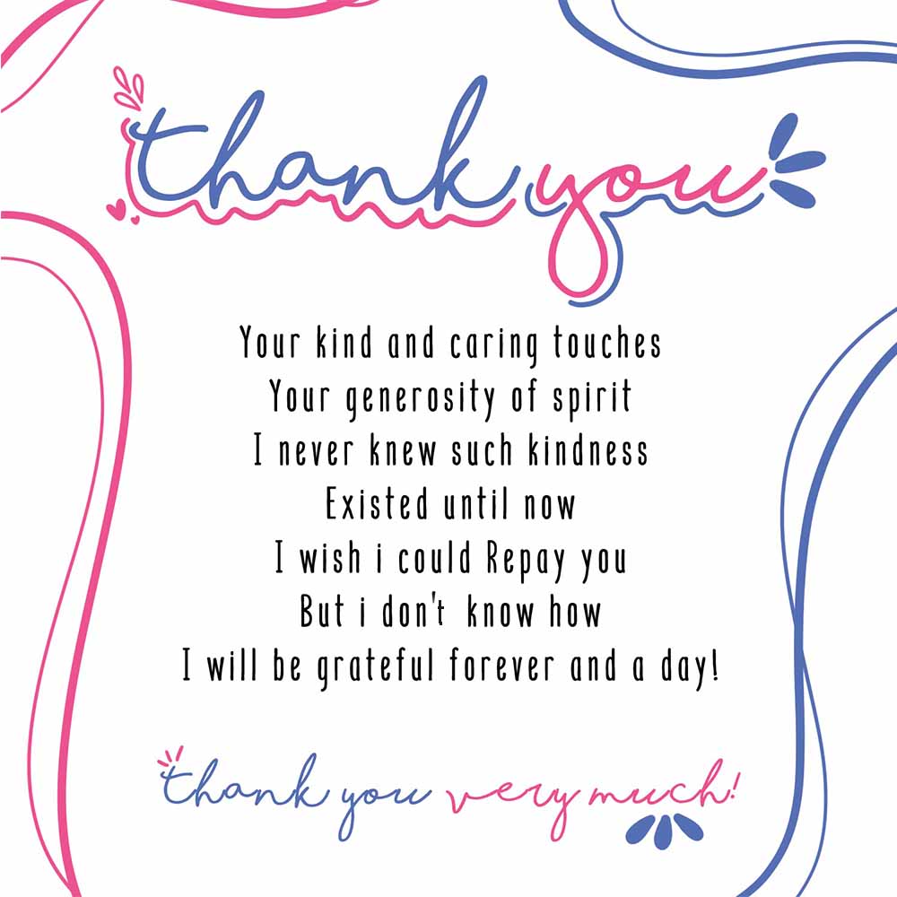 Thank You for Your Caring Touches eCard