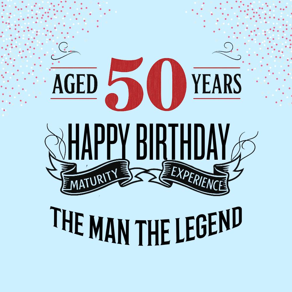 50th Birthday eCard The Man The Legend