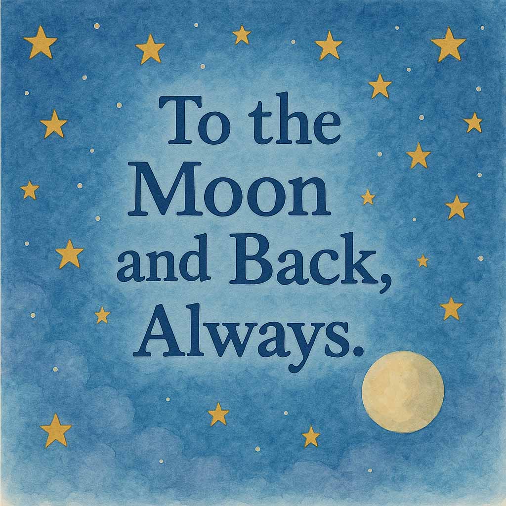 To The Moon and Back – Anniversary Birthday Charity eCard