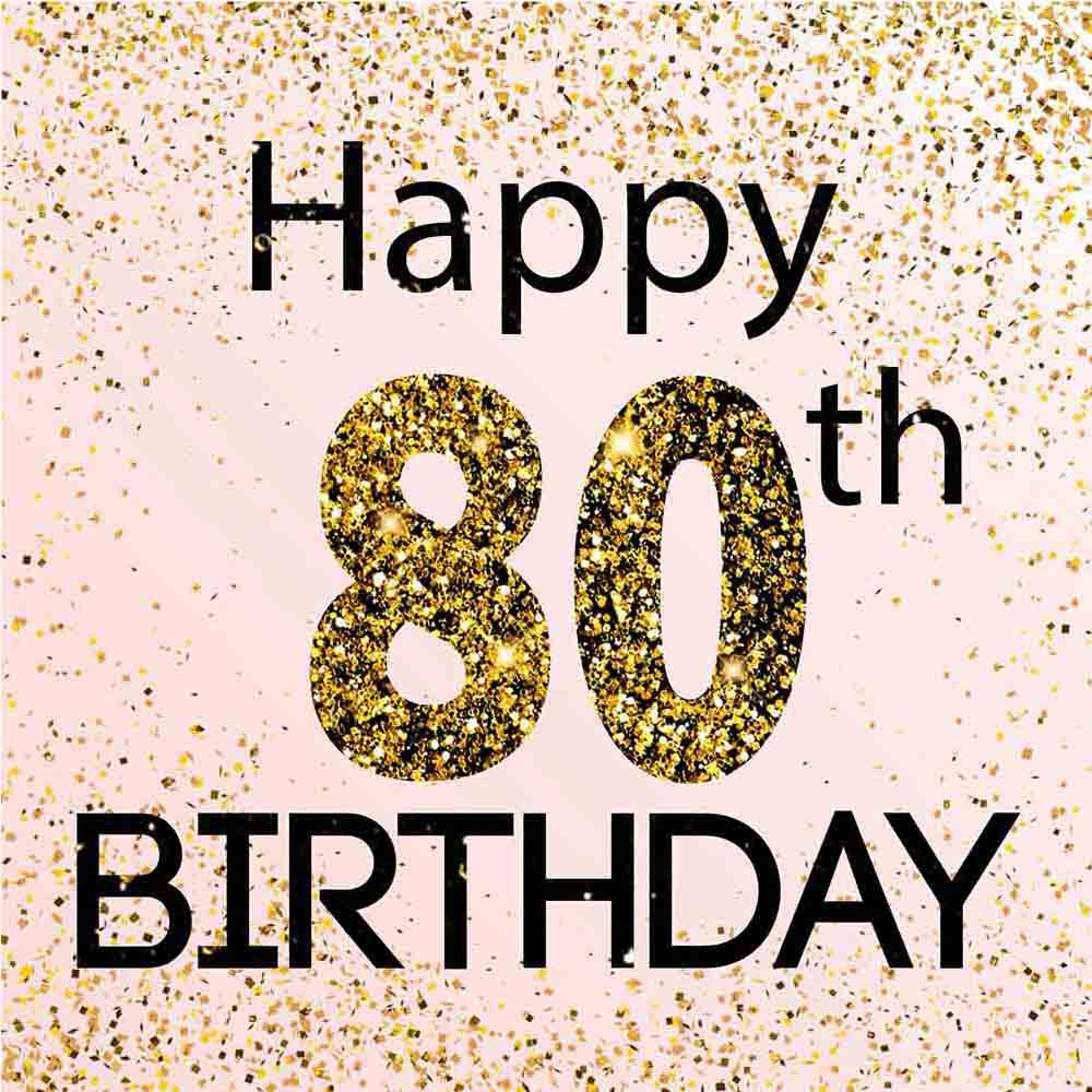 Vibrant 80th Birthday eCard