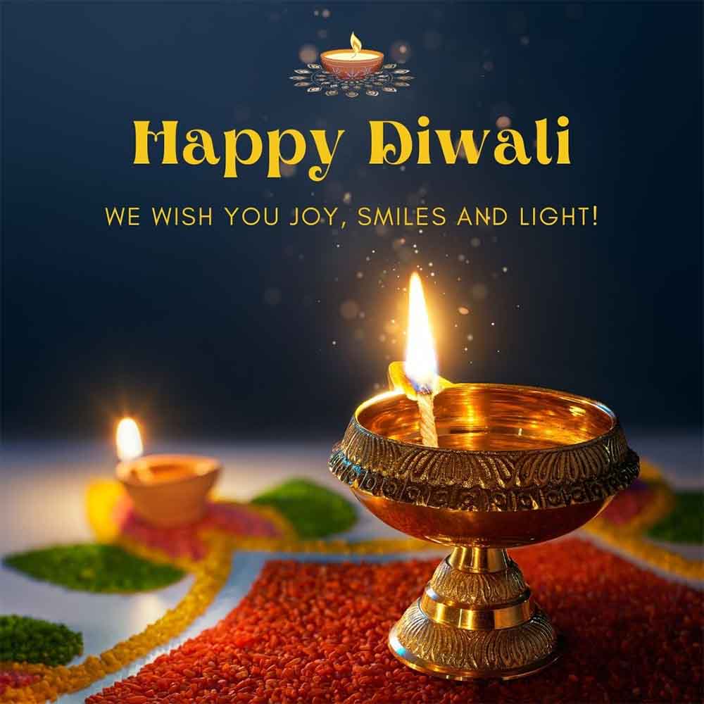 Virtual diwali wishes