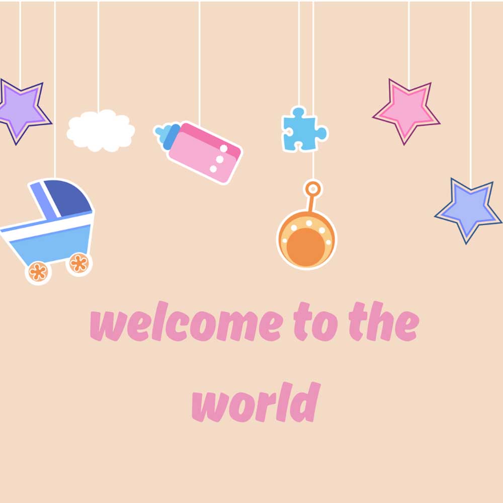 Welcome to the world baby announcement eCard