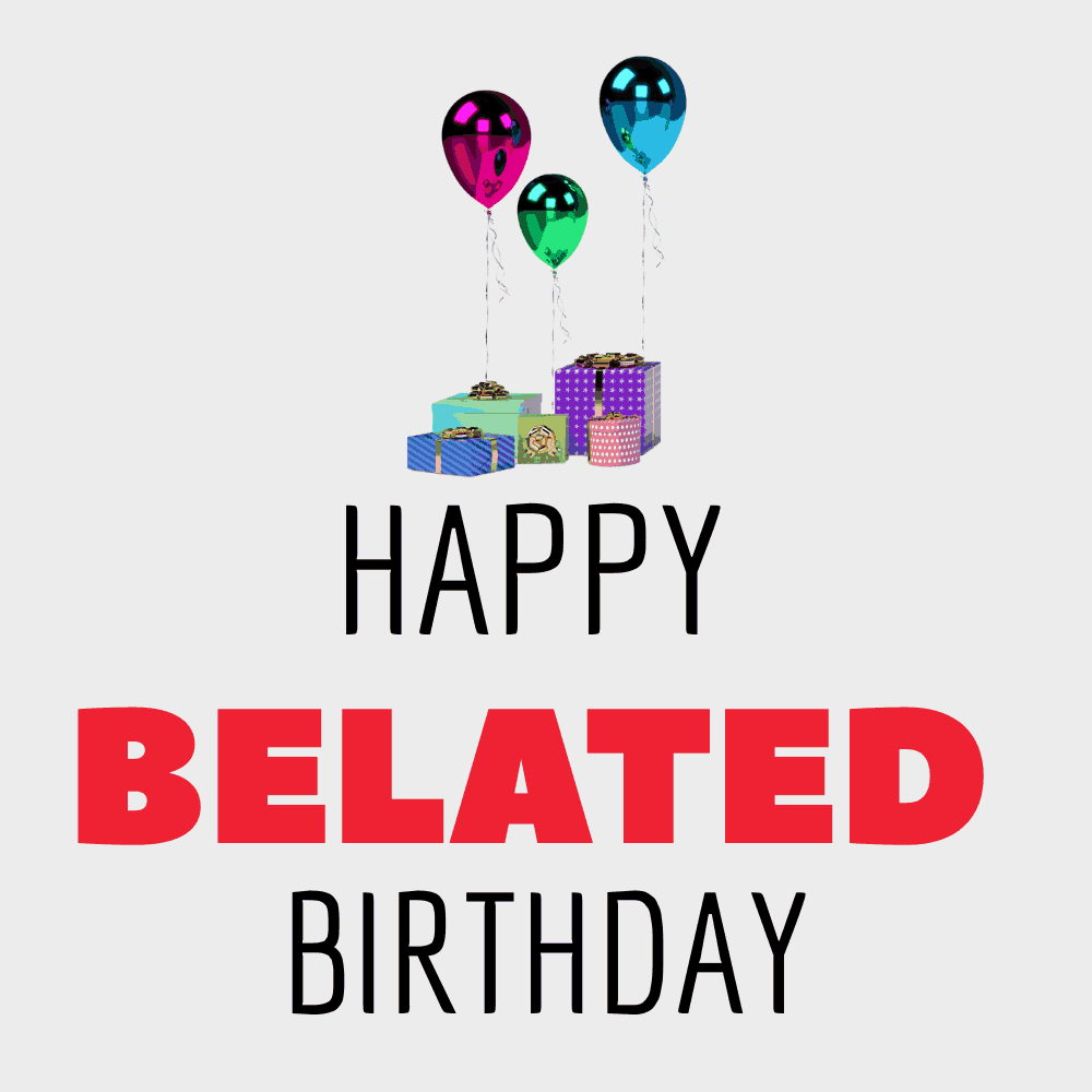 Three Ballon Happy Belated Birthday – Hope Spring Charity