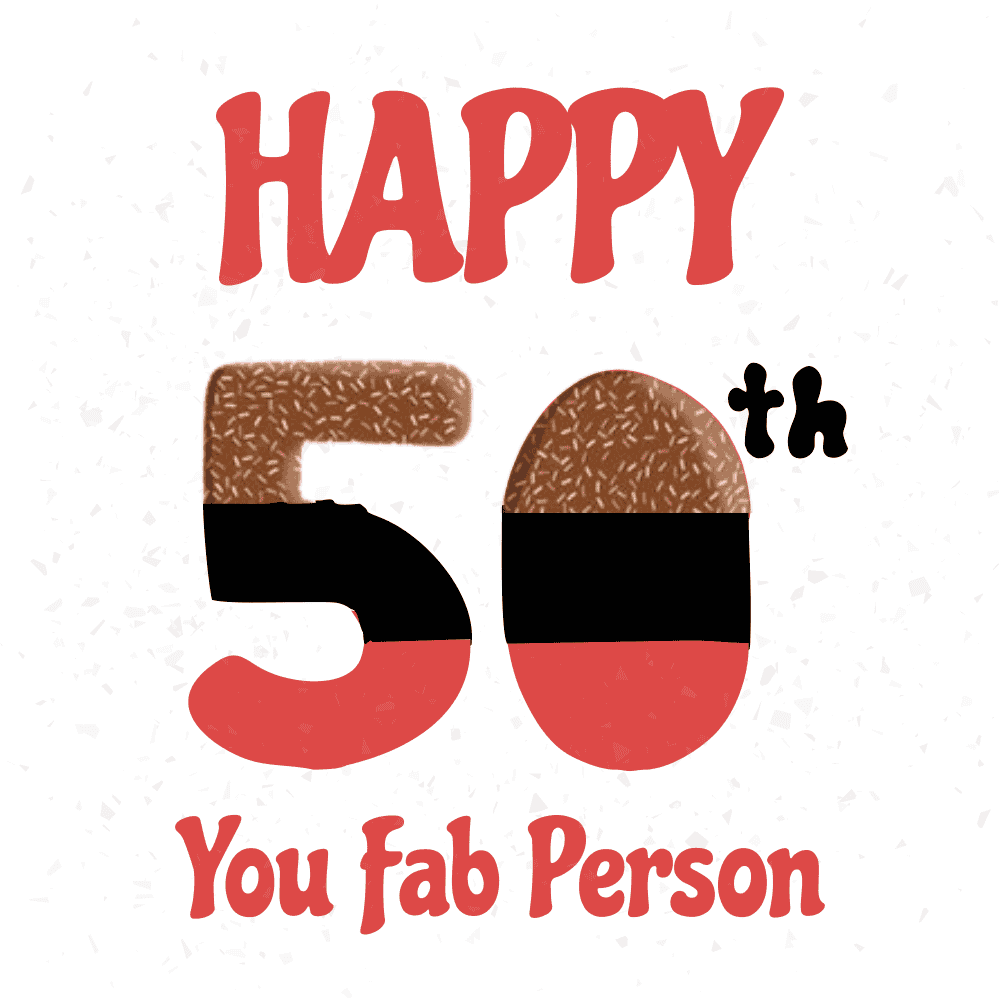 Fab at Fifty Birthday eCard