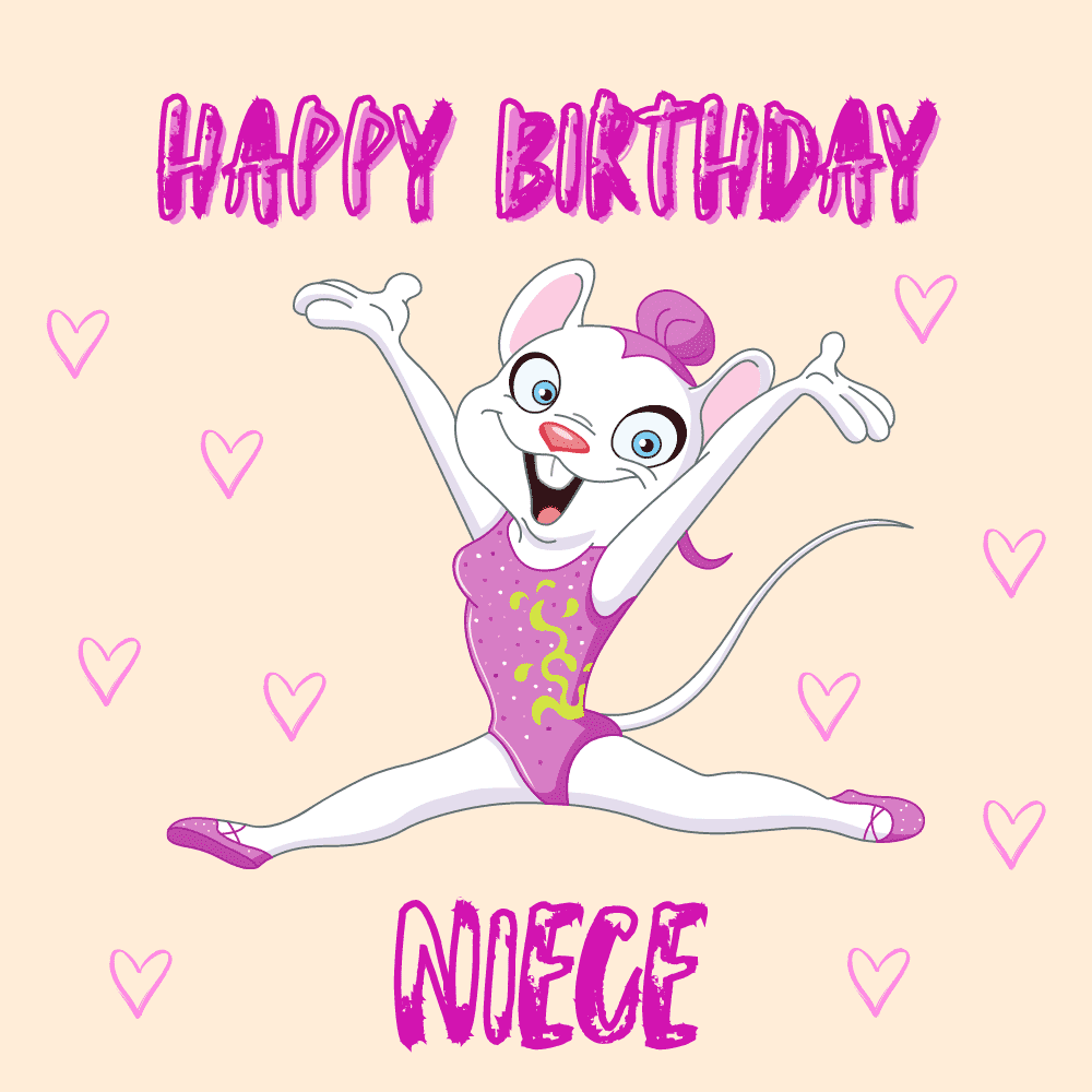 Happy Birthday Niece With an Adorable Cat eCard
