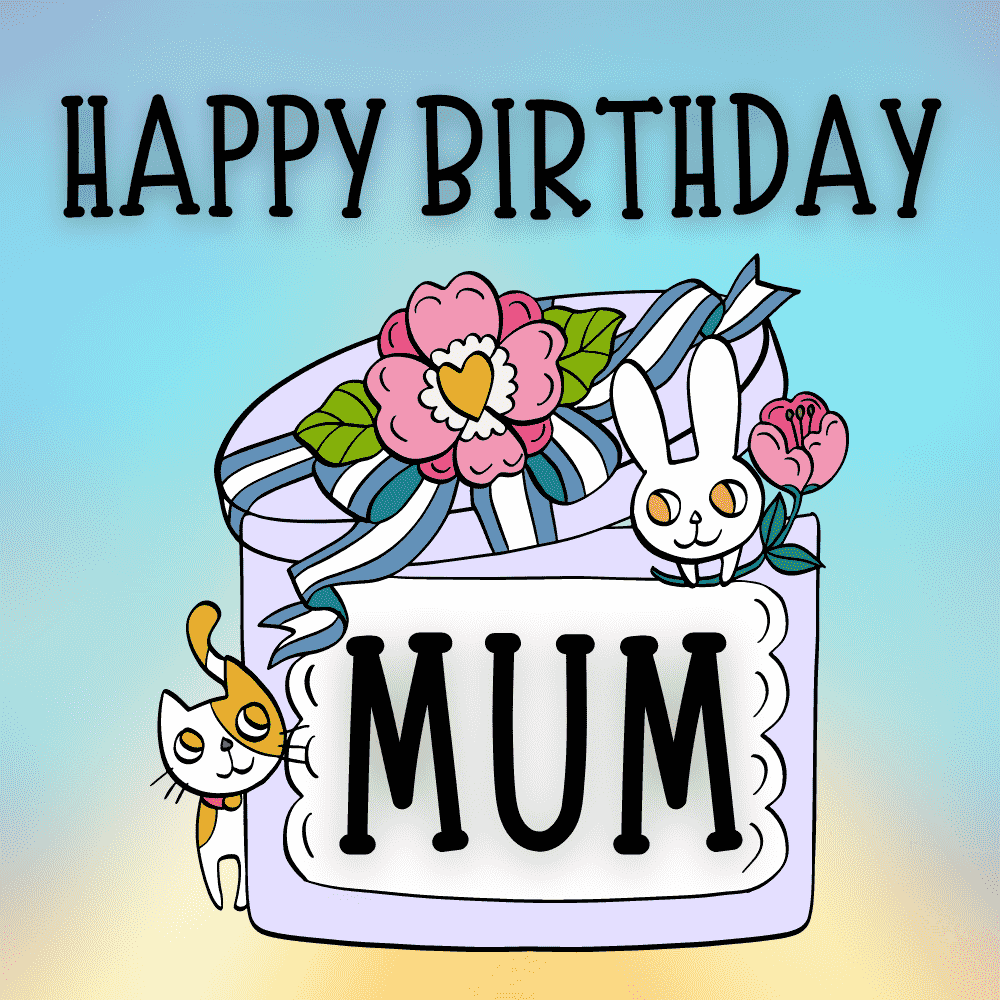 Feline Fun for a Special Mum Happy Birthday eCard